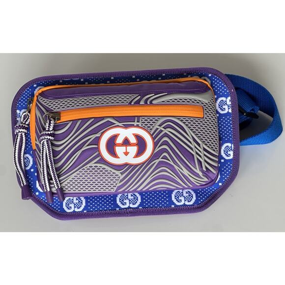 Gucci GG Logo Nylon Belt Bag Multicolor 752102 Size 100 (40) Italy NWT - Picture 8 of 13